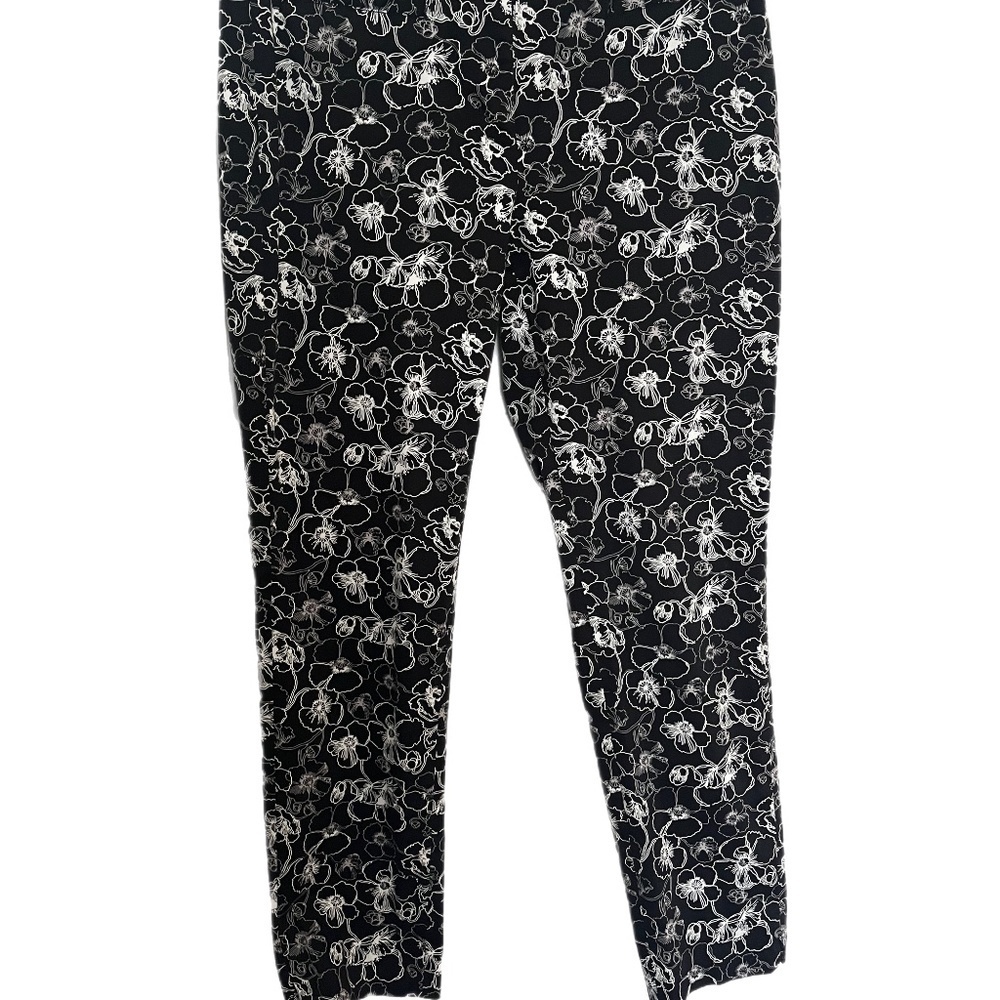 Brooks Brothers Natalie Fit Floral Trouser Ankle Boho Beach Classic Size 8